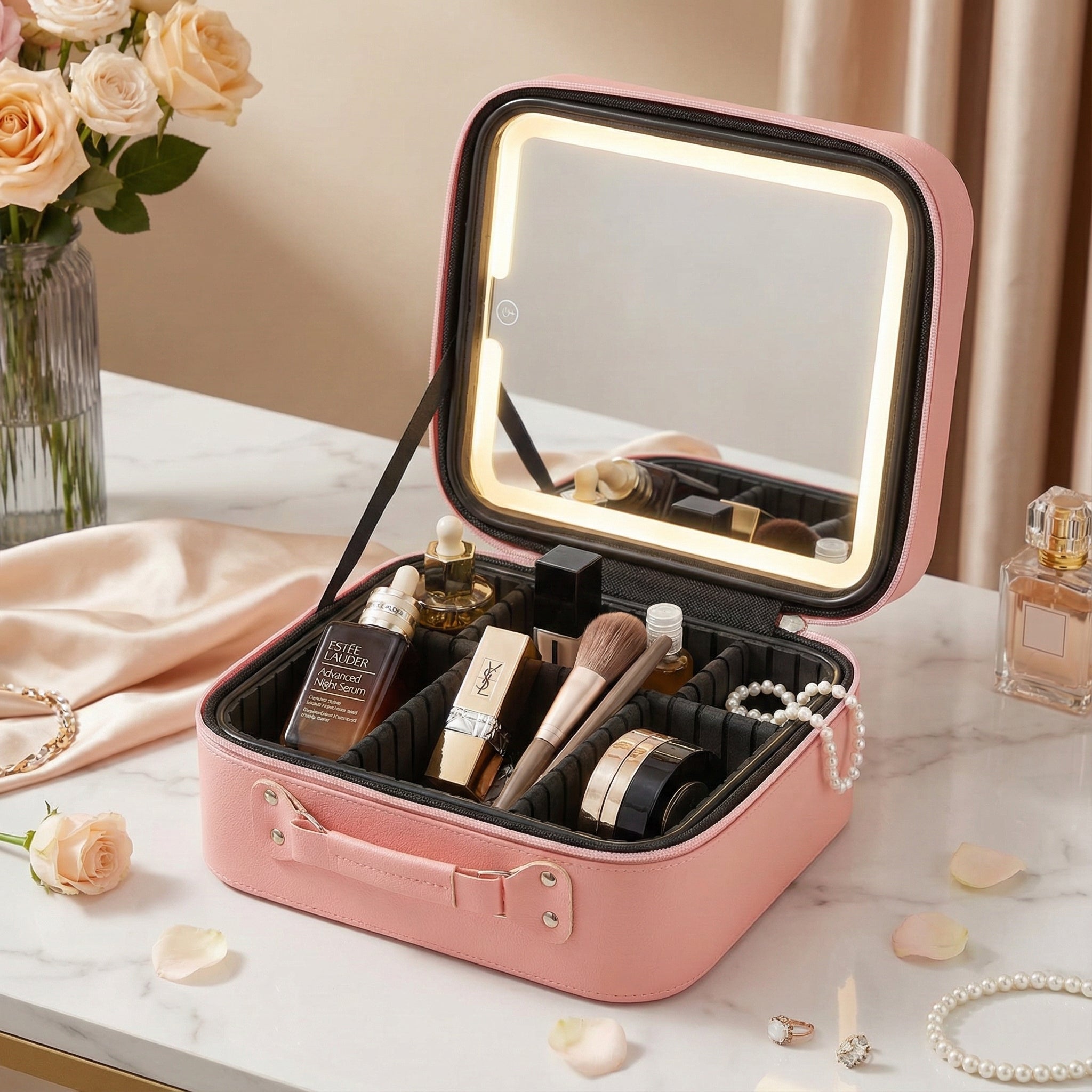 Trousse Maquillage Miroir/Led